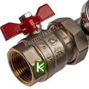 Коллектор для теплого пола с вентилями 8 выходов STOUT SMB 0468 000008